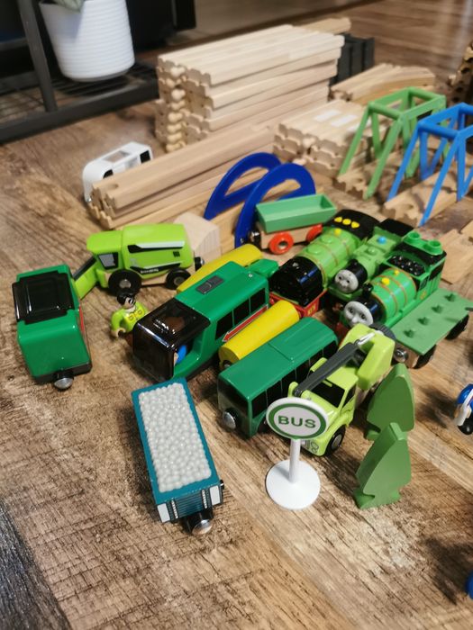 Mega Zestaw drewnianych torów.