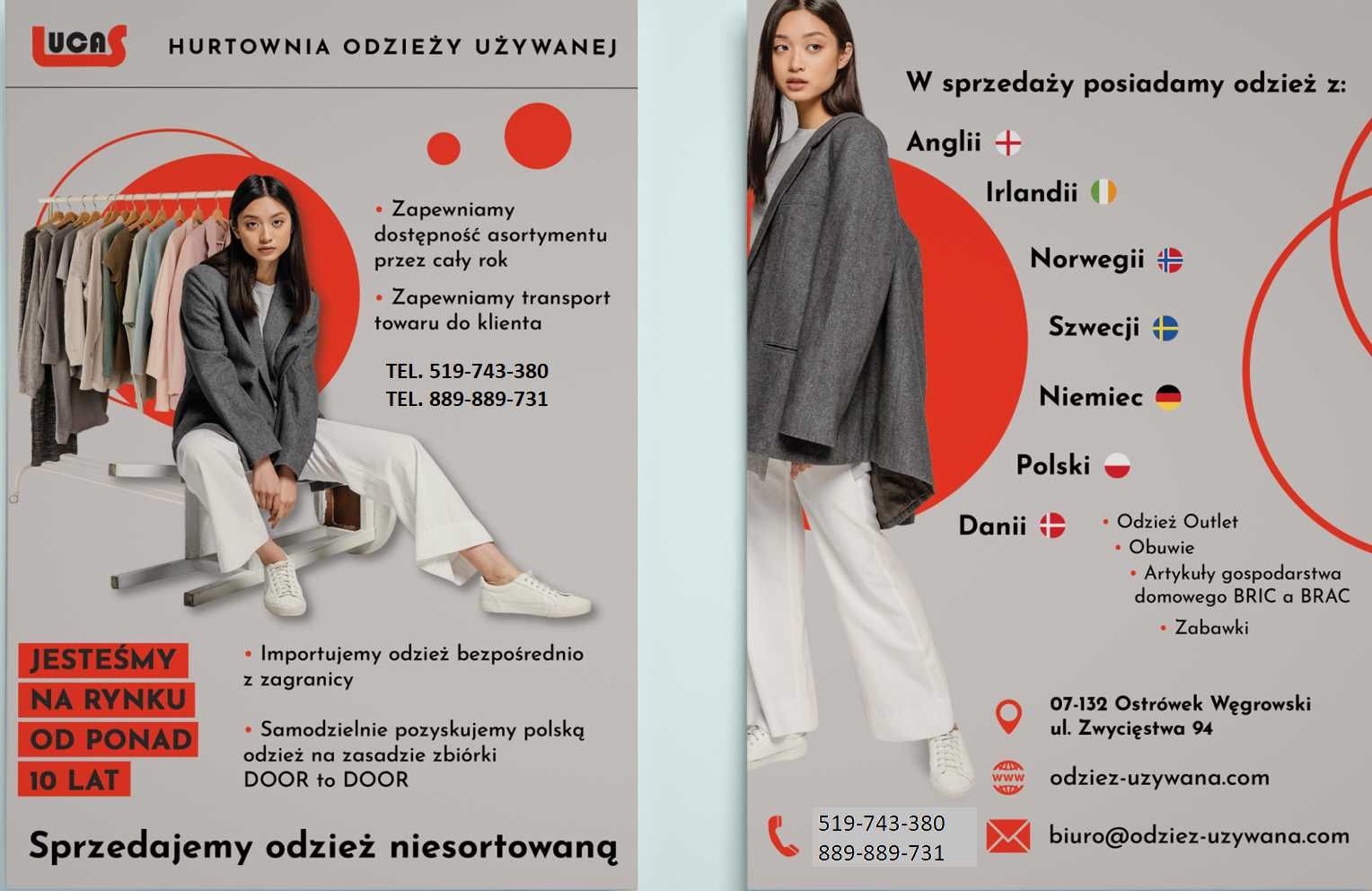 Niesort polski - zbiórka polska D2D Odzież Używana, Stała Współpraca !