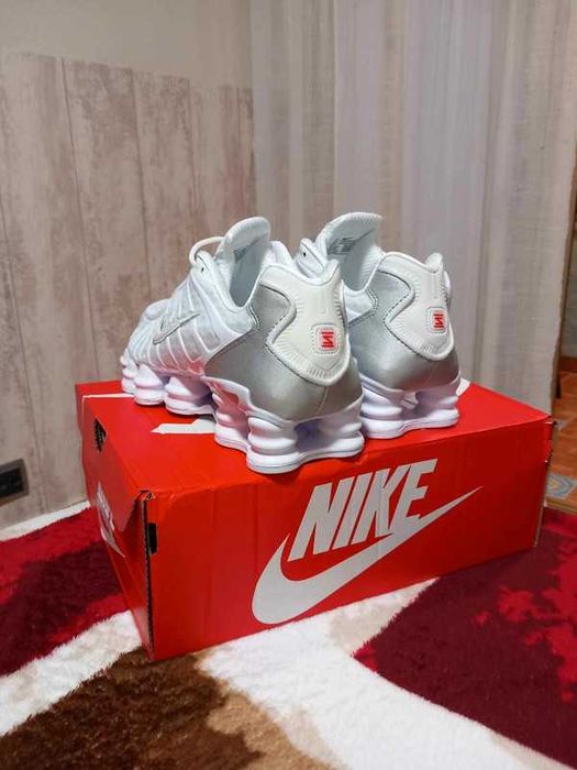 " koszykówki " Nike Shox TL White Metallic Silver Rozmiar 42