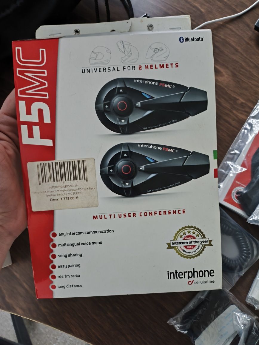 Kask NOLAN XL zestaw z Intercomem Interphone