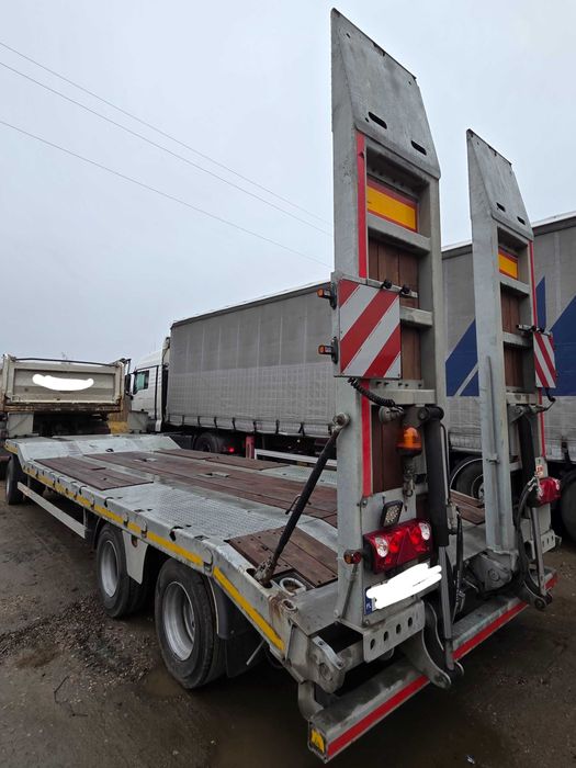 Przyczepa niskopodwoziowa Möslein*Moeslein*oś SAF*najazdy hydrauliczne