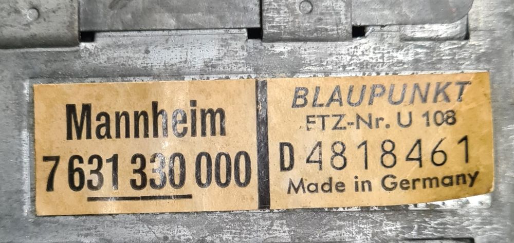 Stare radio blaupunkt