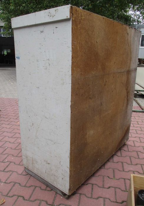 Drewniany Regał Szafka Warsztatowa PRL