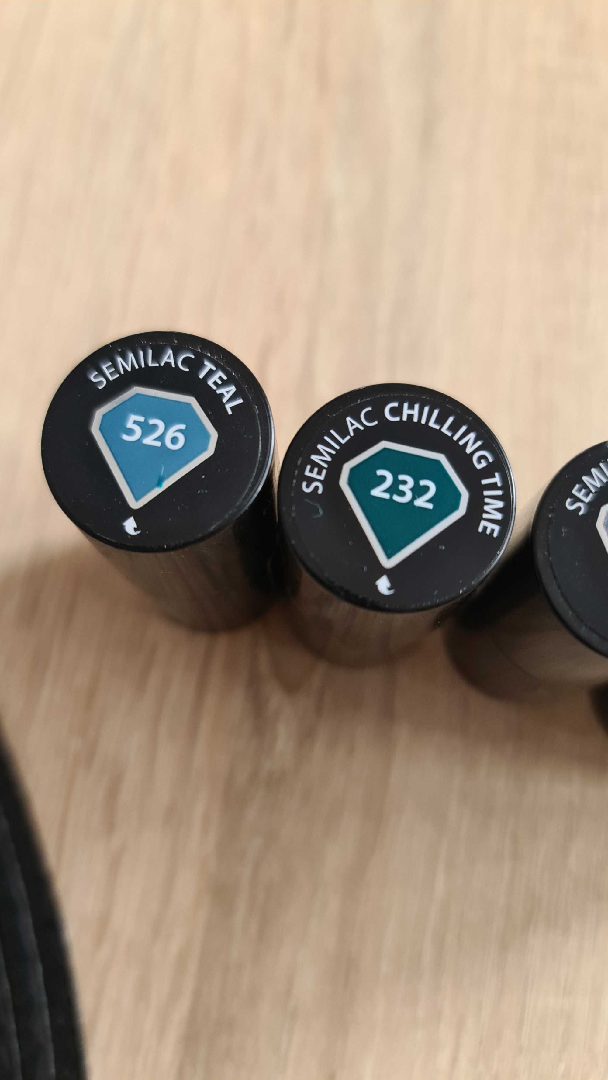 Lakiery semilac 526, 232, 115, 418