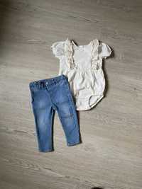 Боді-блуза H&M та джинси Primark 86р. 12-18м. на дівчинку