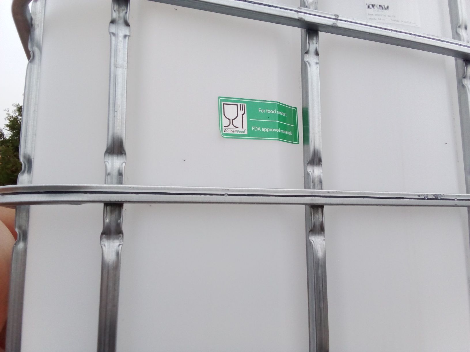 Zbiornik na wodę z atestem spożywczym 1000l  faktura TRANSPORT