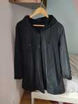 Czarna damska kurtka narzutka wiosenna plus size 46 3xl parka z kiesze