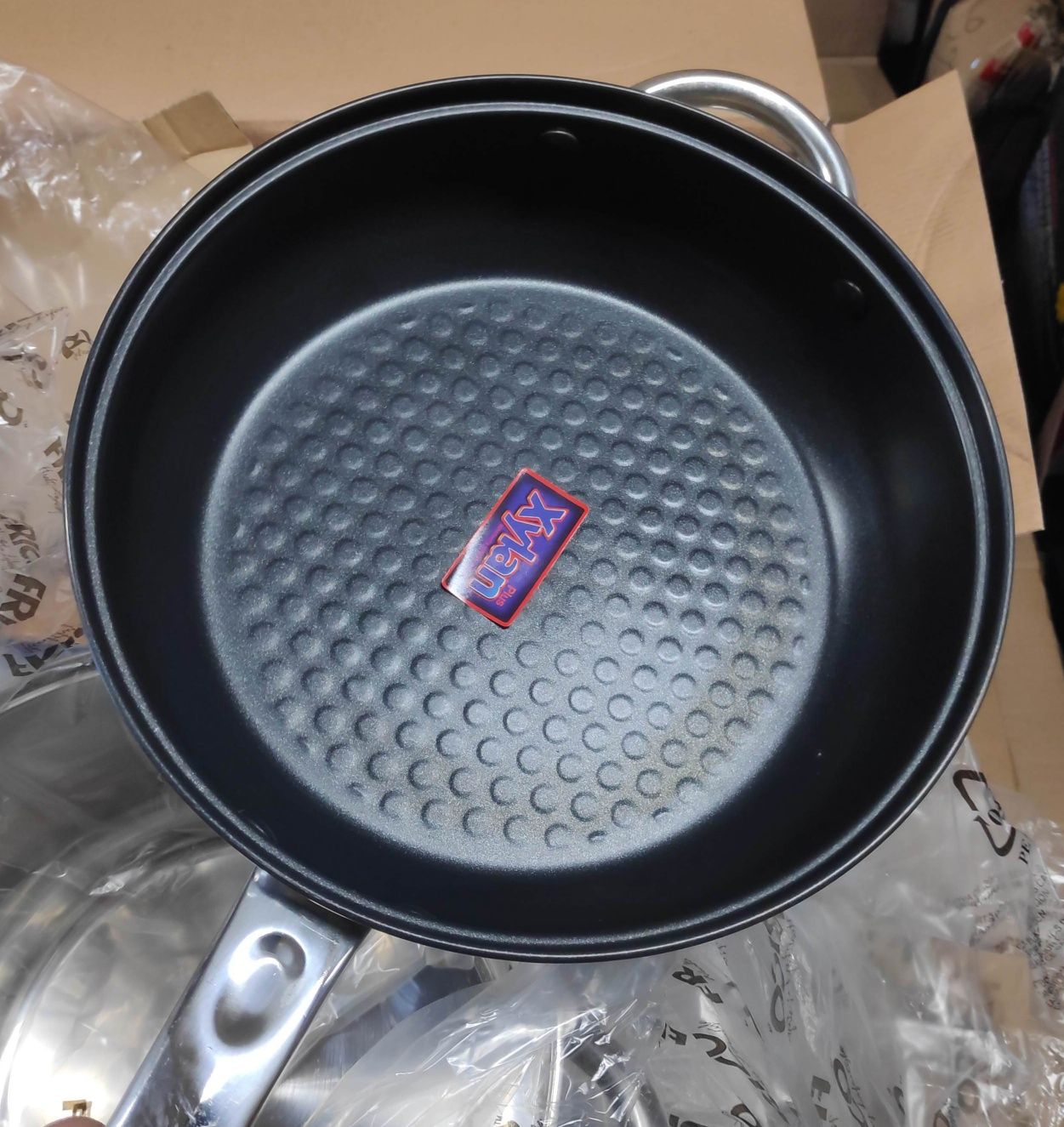 Komplet garnków Frico 12 el stalowe garnki indukcja gaz