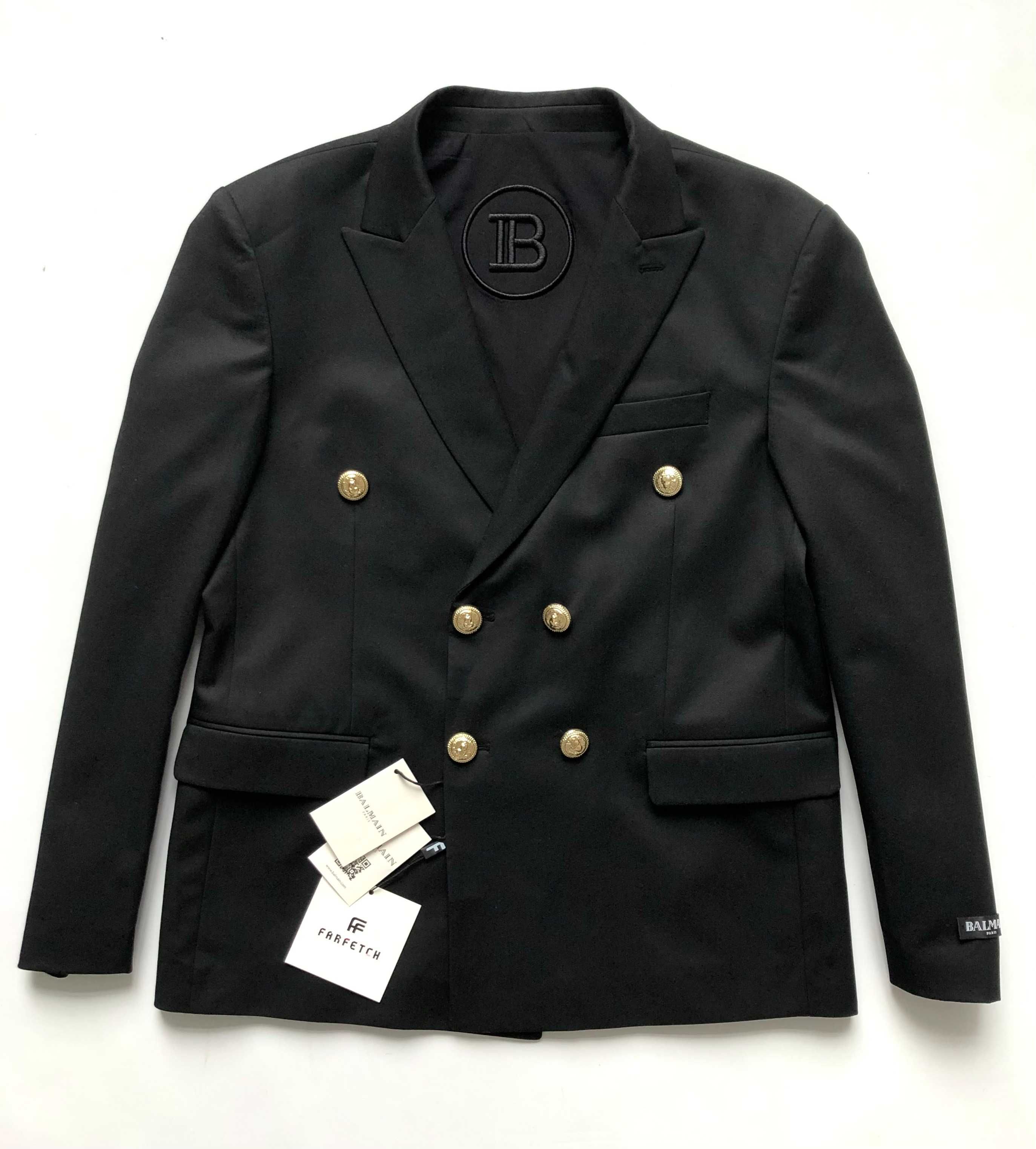 Balmain marynarka dwurzędowa blazer 58 XXL