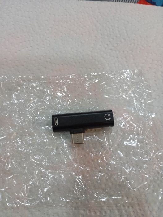 15€ adaptador de auscultadores de áudio USB carregamento 2em1