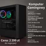 Komputer Gamingowy Ryzen 7 + RX 6600 XT / 24GB RAM / SSD 500GB
