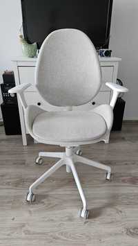 Krzesło biurowe z podłokietnikami, Gunnared beżowy/biały IKEA
