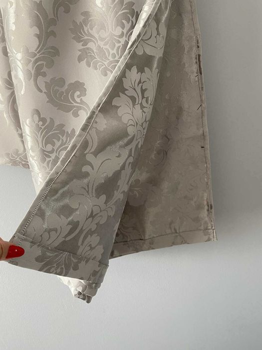 Zasłony okienne 2 szt błyszcząco – matowe do powieszenia na żabki