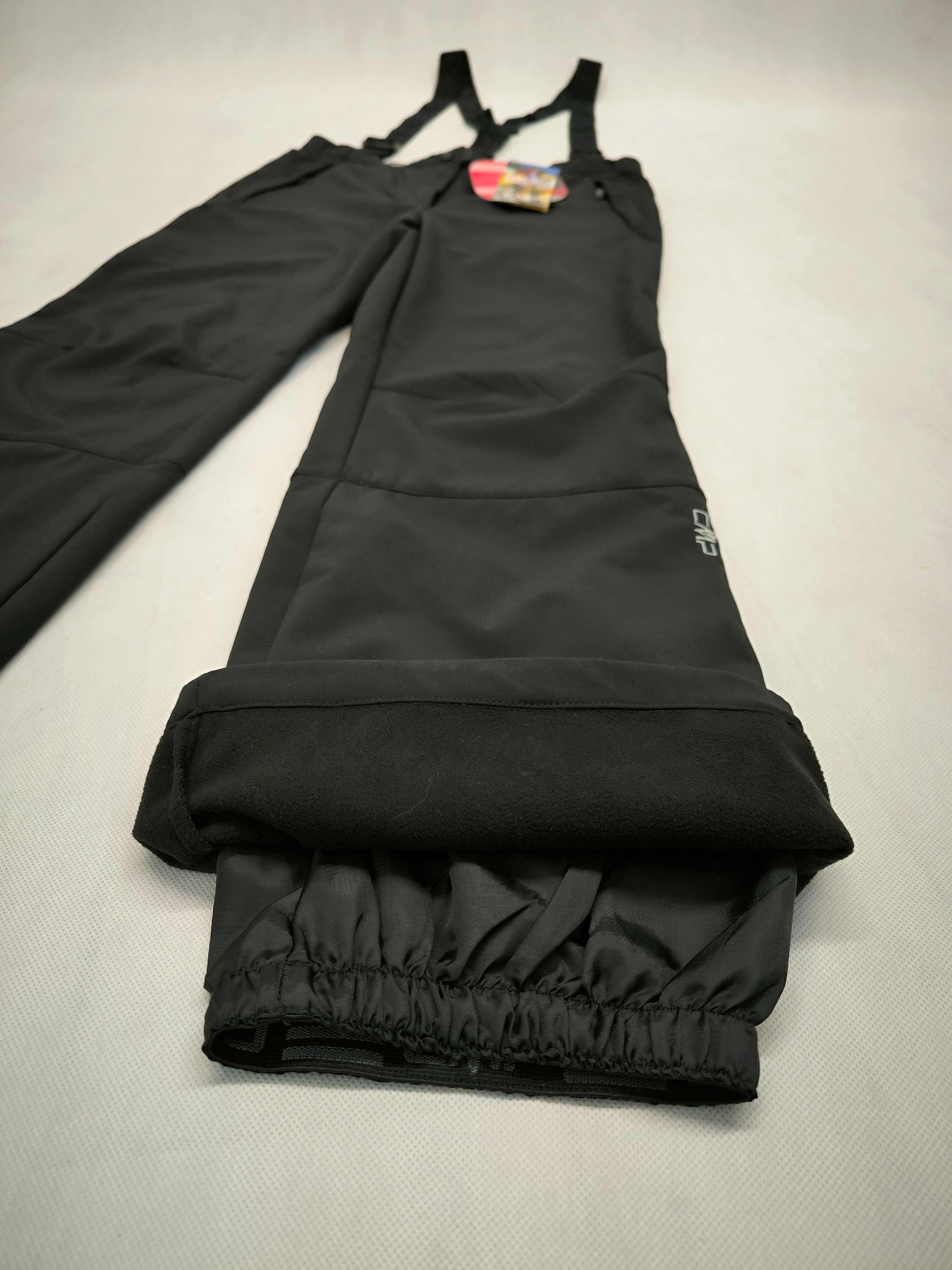 Spodnie zimowe CMP z szelkami softshell windprotect M 3a16406n