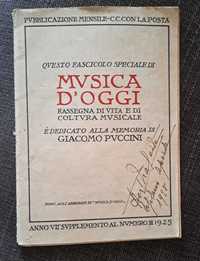 Livro antigo "MVSICA D'OGGI"