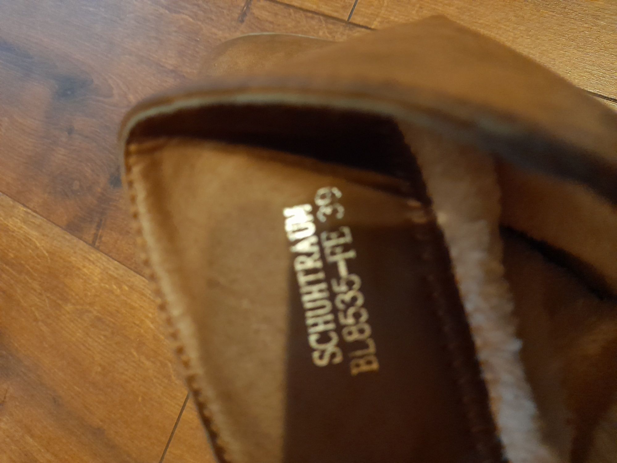 Botki damskie nowe ocieplone Schuhtraum kolor brązowy rozmiar 39