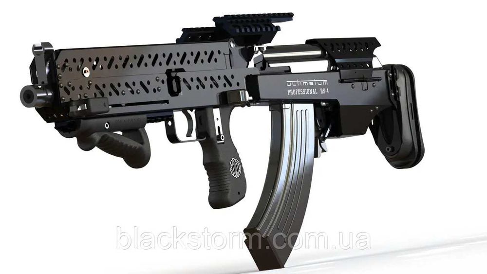 Обвіс буллпап автомата, каліматорний приціл, глушник 7.62