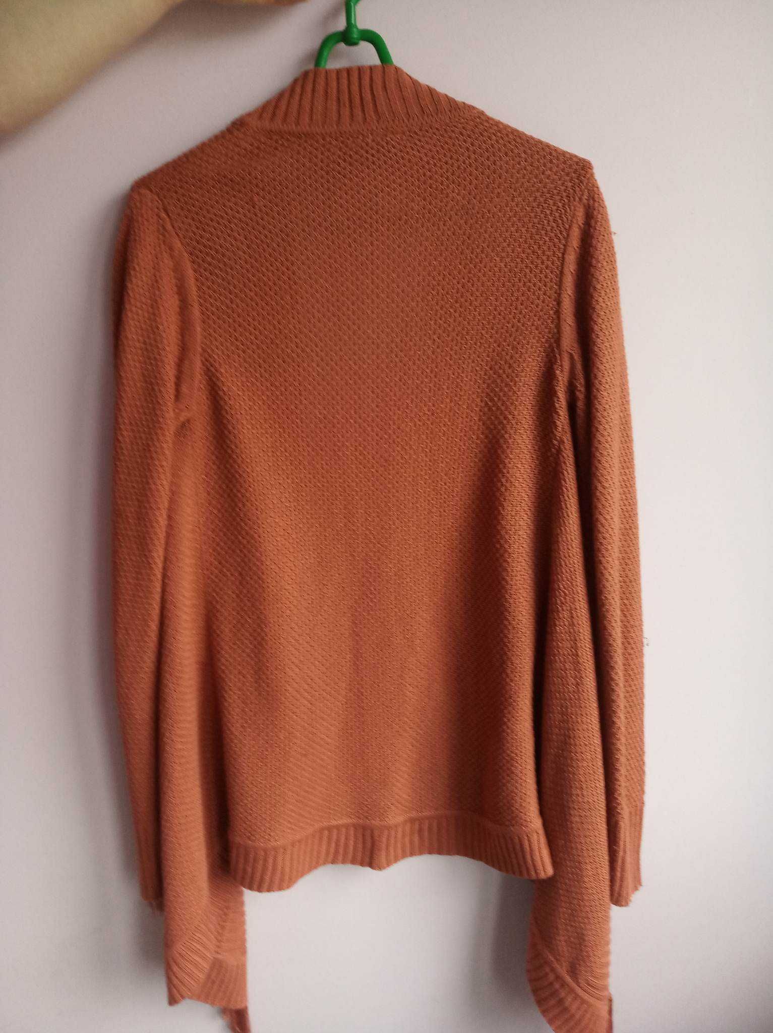Kardigan blezer sweter damski w stylu folk frędzle - S - L -"Topshop".