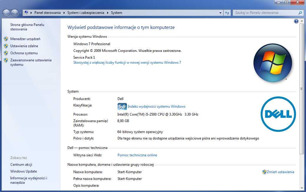 Komputer Dell Optiplex 7010 i5-2500 [3.3GHz) GTX 750 Ti