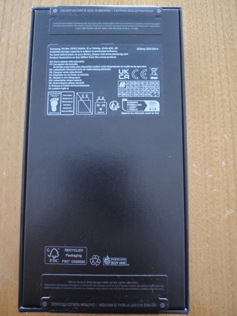 Samsung S24 Ultra novo e selado