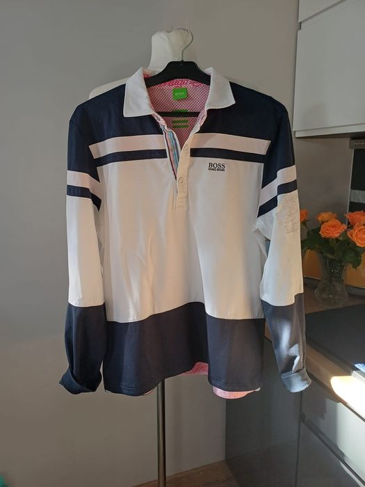 Bluza męska koszula polo Hugo Boss vintage 1997 golfa Rare M/L/XL.