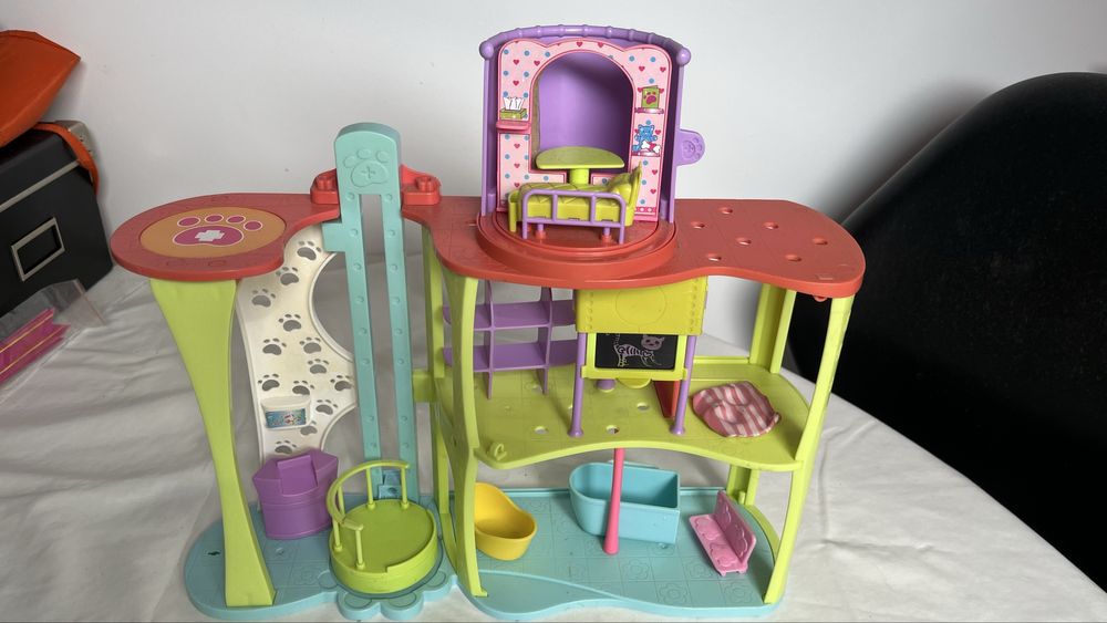 Clínica veterinária Polly Pocket + acessórios originais