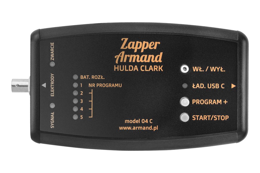 Zapper Armand Hulda Clark 04 C (7-30-833 kHz) pasożyty, wirusy, grzyby