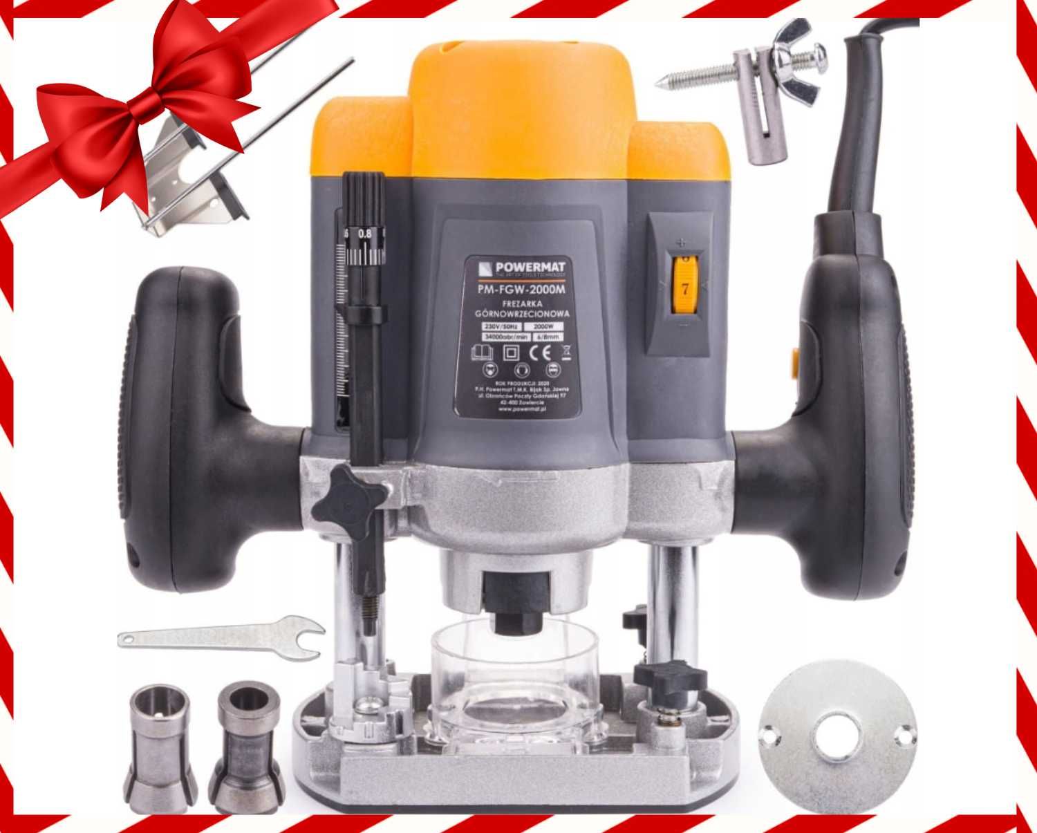 Nowa FREZARKA Górnowrzecionowa 2000W Wycinarka Powermat 6-8mm (OKAZJA)