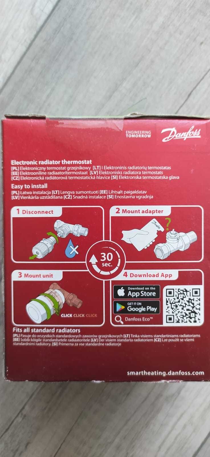 2 szt. Głowica termostatyczna, Danfoss Eco Bluetooth