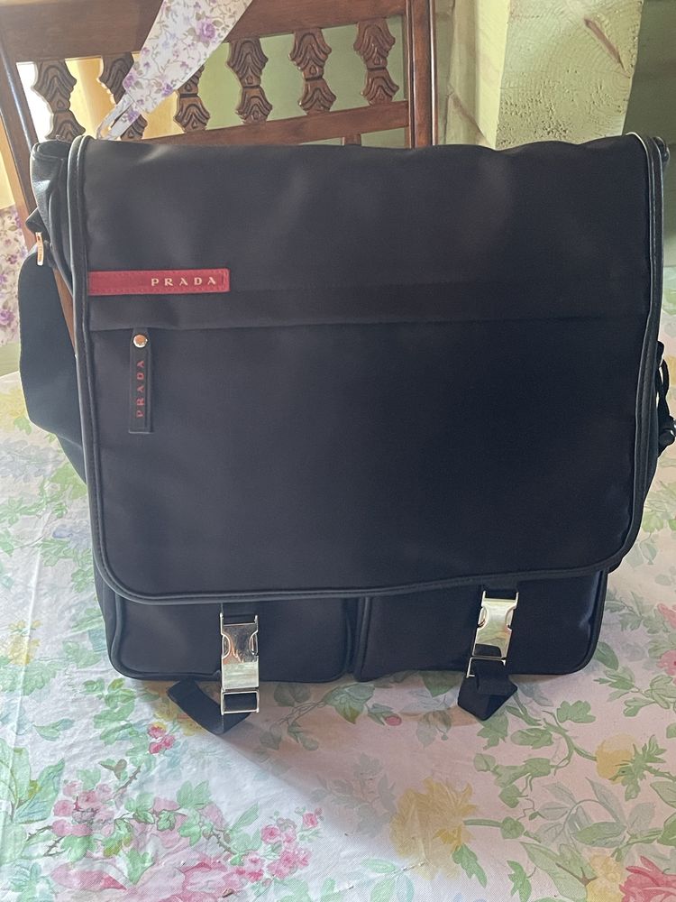 Сумка Prada нейлон +шкіра