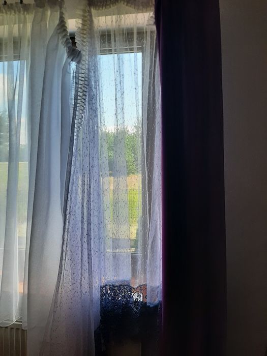 Firanki 2 sztuki wys. 160 szerokość 200 cm