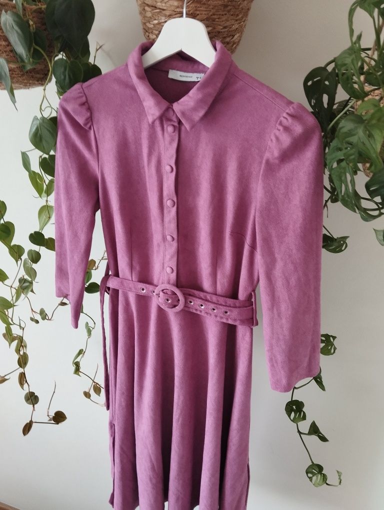 Elegancka sukienka koktajlowa, midi, święta, komunia, do biura r.36 Re