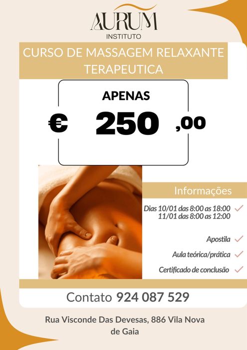 Curso de Massagem Relaxante
