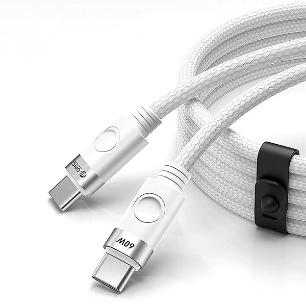 Kabel Orico CDX 60W 3A Power Delivery USB-C - USB-C 1m - biały