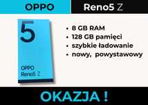 Oppo Reno5 Z • 128 GB • Nowy powystawowy • NFC • Dual SIM