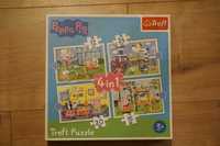 Puzzle Świnka Peppa, 4 w 1, marki Trefl