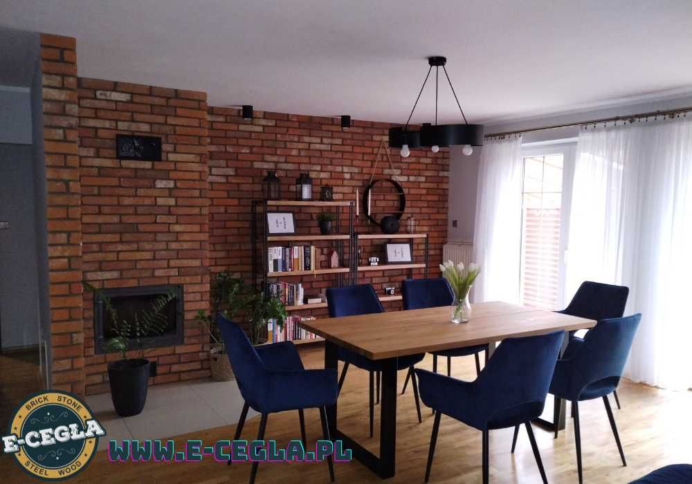 Cegła na ścianę | Płytki z naturalnej cegły rozbiórkowej | Loft