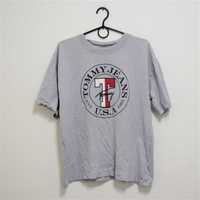 Tommy Hilfiger szary grubszy T-shirt super stan USA S/M