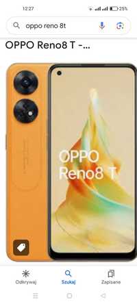 Oppo Reno 8t pomarańcz skora