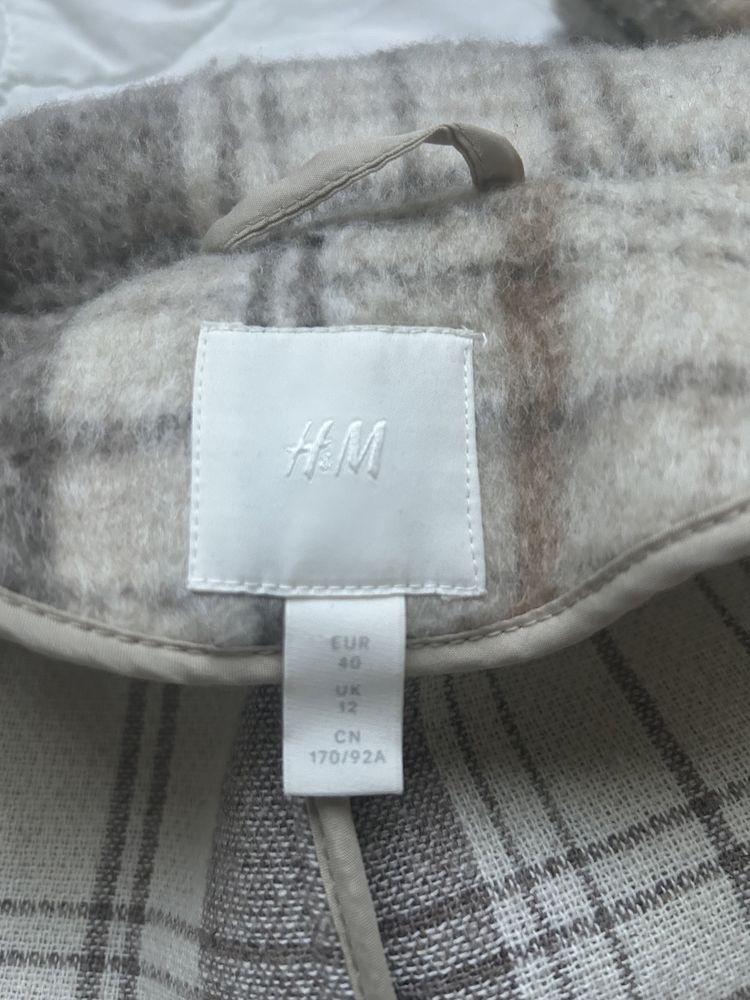 Продам пальто ,рубашка клетка H&M