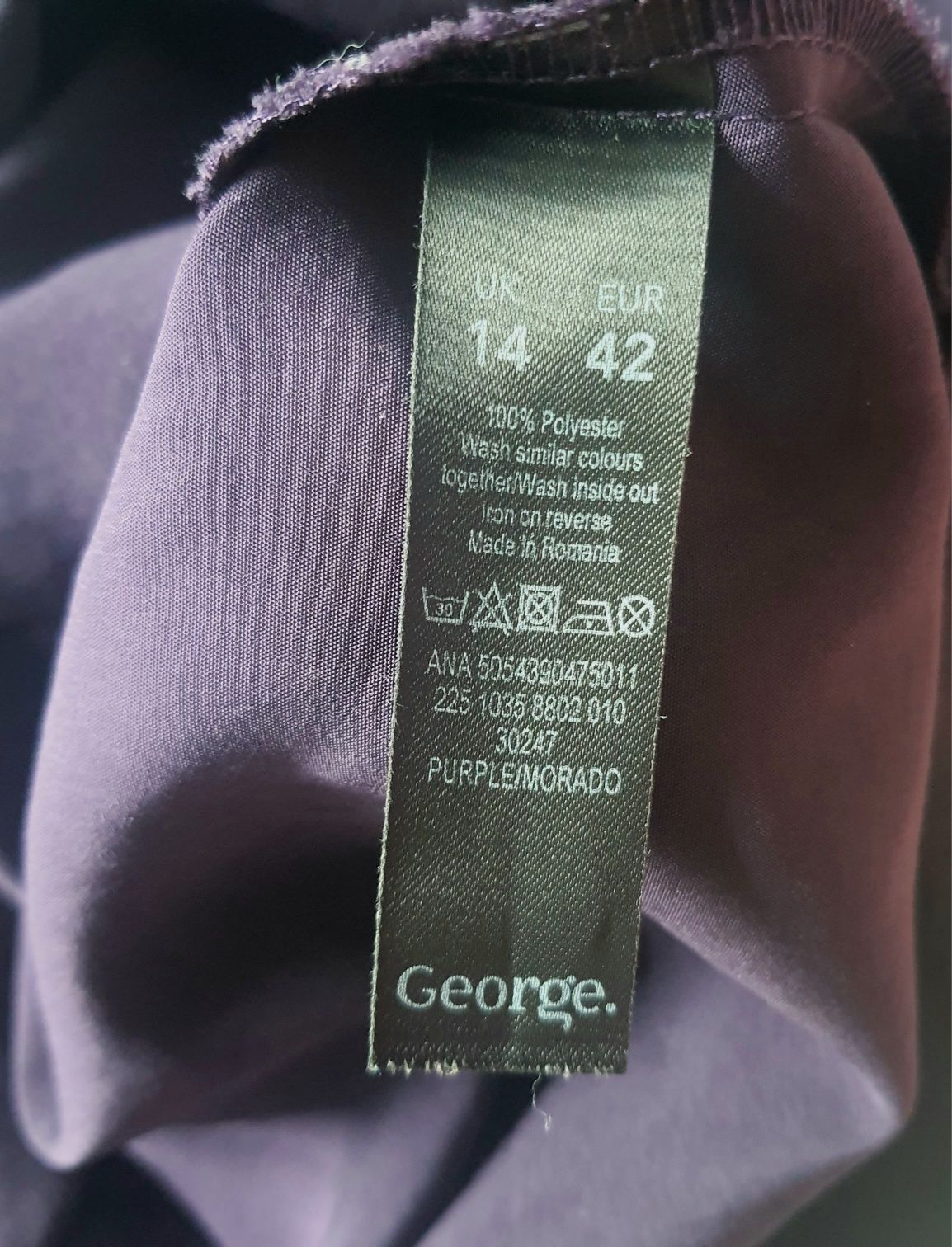 Ciemnofioletowa bluzka George 42 XL