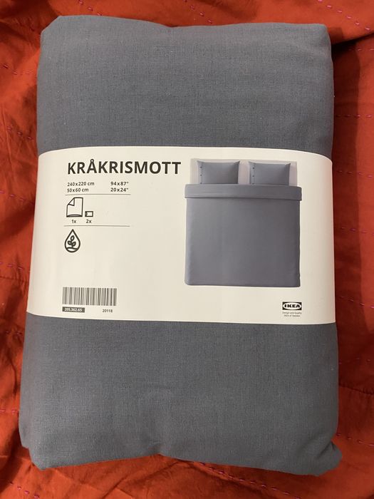 Постільна білизна 240 на 220 комплект Ікеа Ikea Икеа KRÅKRISMOTT