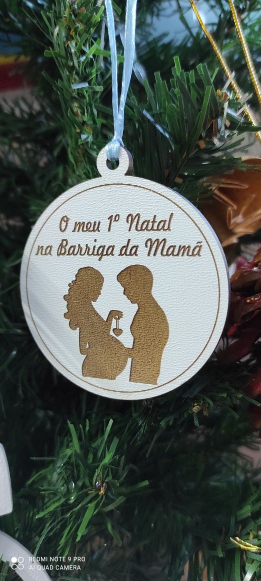 Bolas de Natal personalizadas com nome