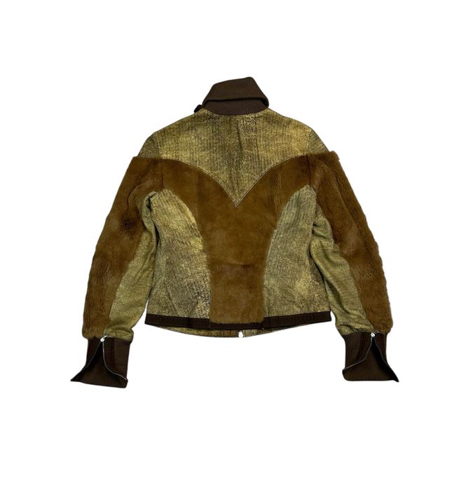 Women's Versace Jeans Couture Rabbit Fur Jacket Size S