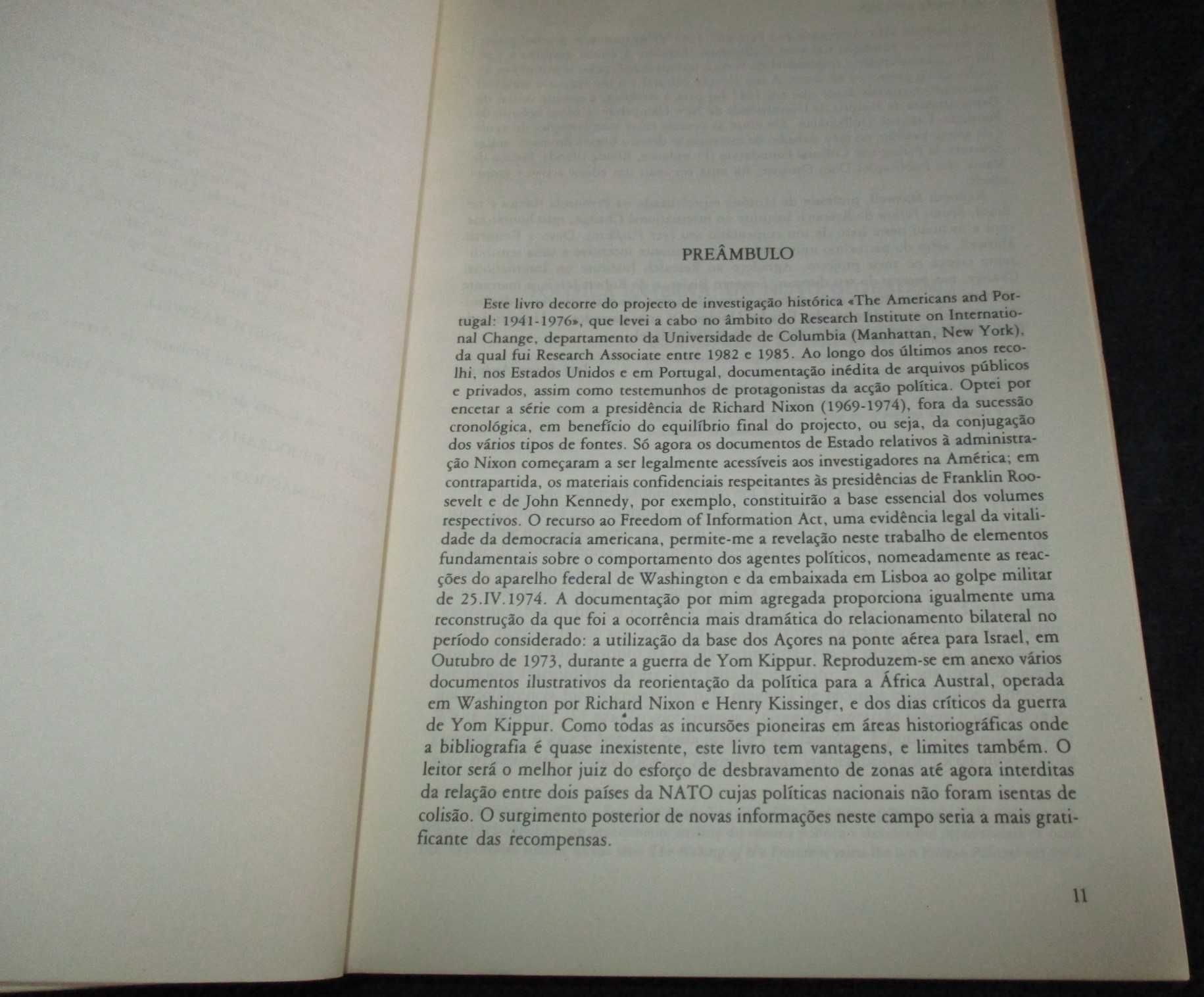 Livro Os Americanos e Portugal Os Anos de Richard Nixon 1969 a 1974