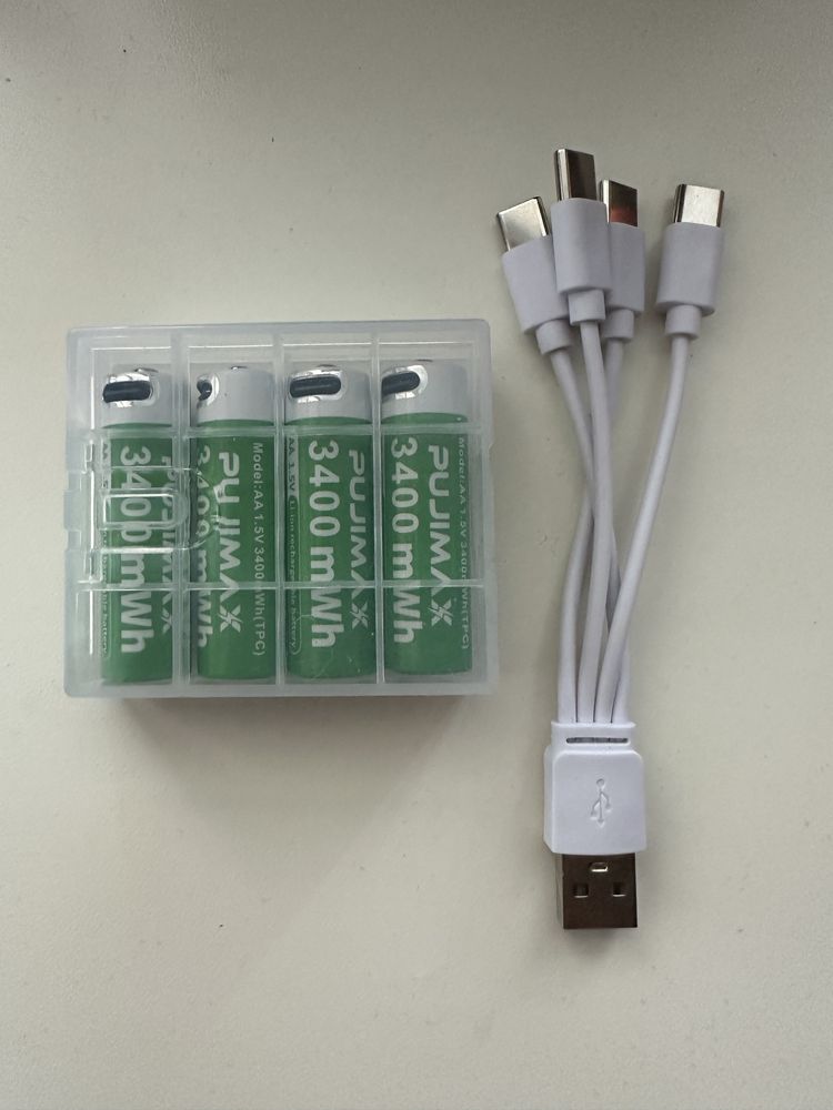 Акумулятори АА з usb Pujimax