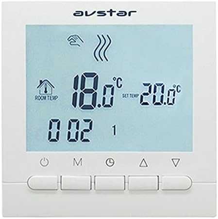 AVStar inteligentny termostat do ogrzewania, wyświetlacz LCD