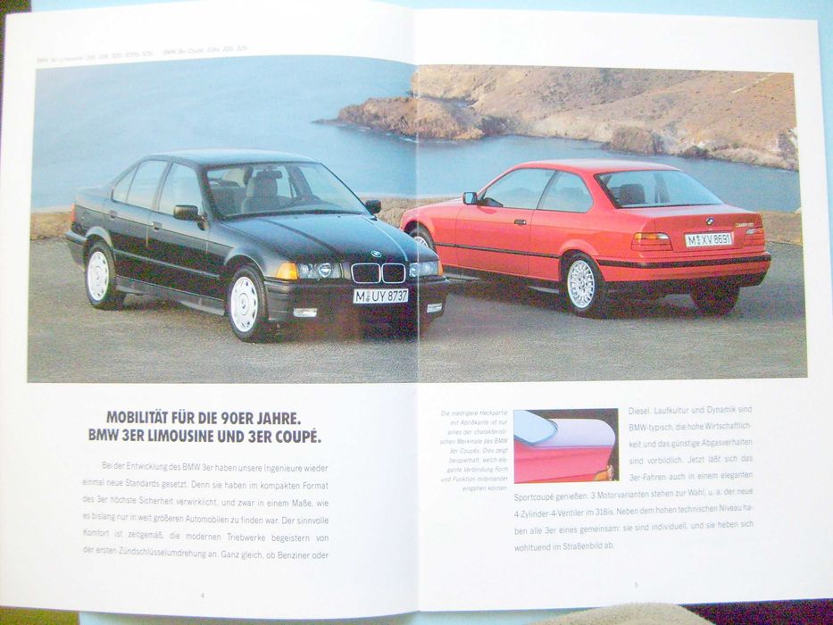 BMW Programm '92 - 3 E30 + E36, 5 E34 + M5, 7 E32, 8 E31 / prospekt