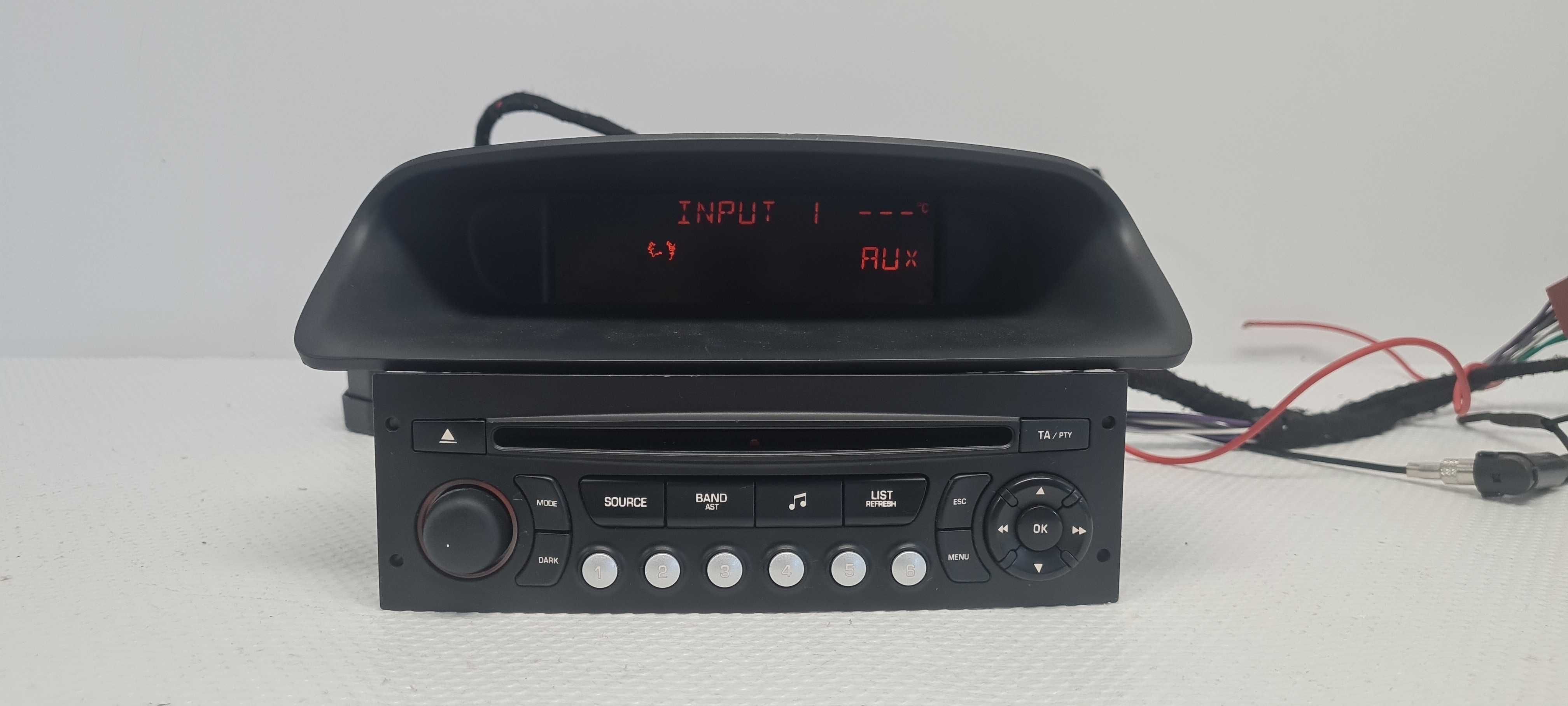 Citroen C3 Fiat Scudo Peugeot 207 Radio Cd Mp3 Aux 96766---518XT00