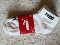 Damskie lub męskie skarpety puma 3 pack białe